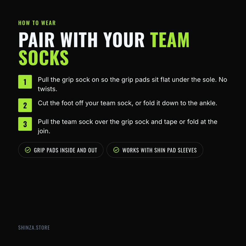 How to wear Shinza grip socks