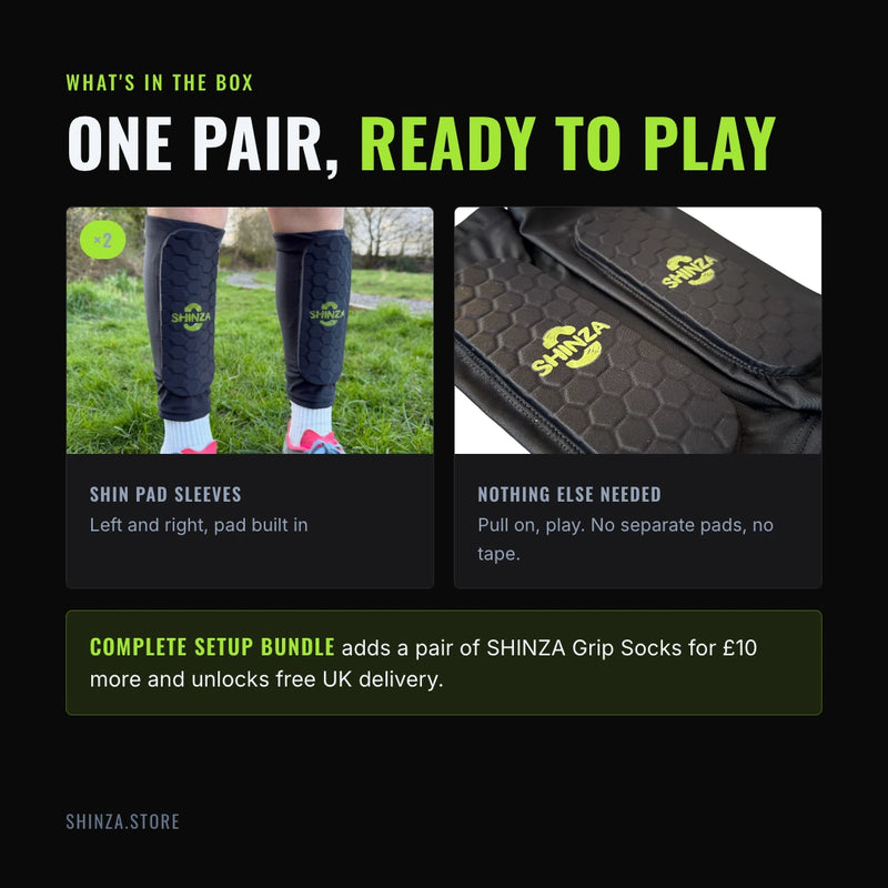 What is in the box with the Shinza Signature Shin Pad