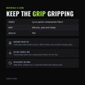 Grip socks materials and care instructions
